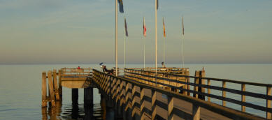 Seebrücke, Abendstimmung